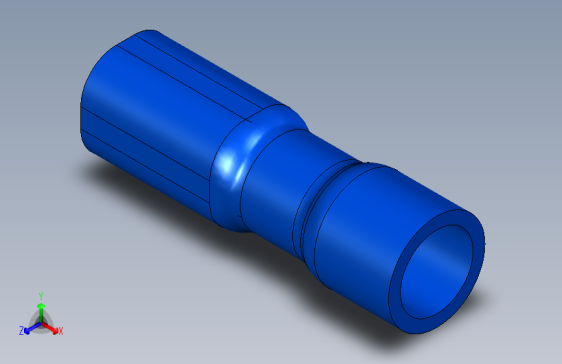 电缆鞋 平面接插件 2.8 x 0.5 全绝缘 蓝色(1.5 2.5 mm²)