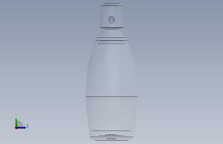 G043623-bottle2 与夹紧盖闭合装置一起使用=集装箱容器 左侧视图