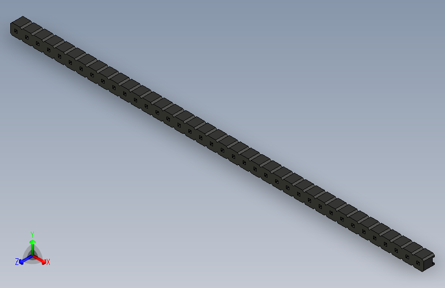支撑条，公制2.54mm，1 x 38，黑色
