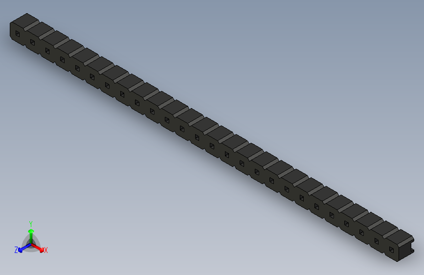 支架条，公制2.54mm，支撑件，1 x 26，黑色