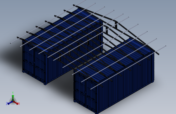 G043874-Toiture sur Container=集装箱容器
