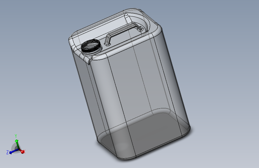 G043998-玻璃瓶液体容器，6加仑长方形=集装箱容器