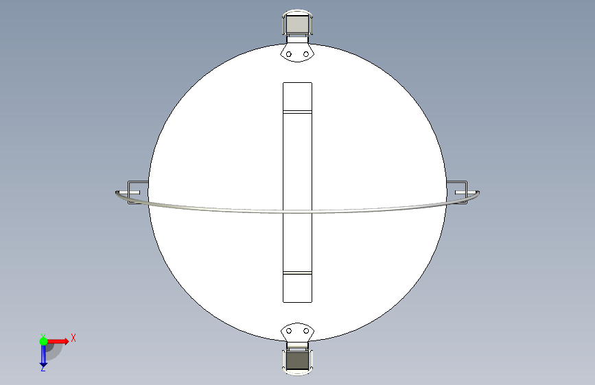 G044141-氮气容器=集装箱容器 俯视图