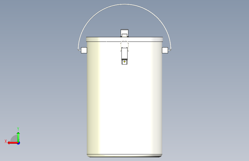 G044141-氮气容器=集装箱容器 背面视图