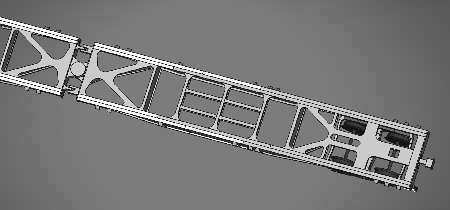 G044497-集装箱车类型 SGGMRS-90 sclae 1_32 或轨道 gauge 1=集装箱容器
