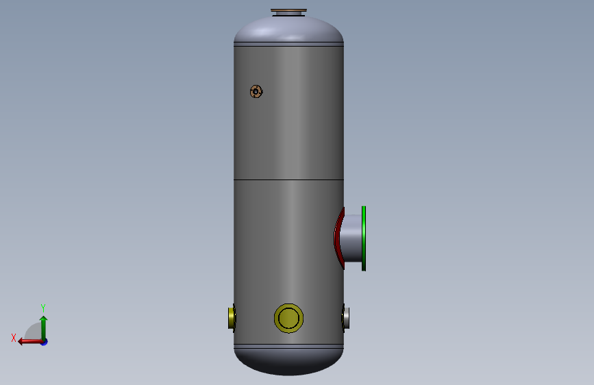 G045600-压力容器=集装箱容器 背面视图