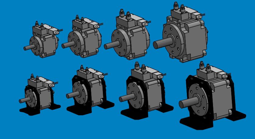 CVRB系列带电磁阀摆动气缸 共8种规格MF709771
