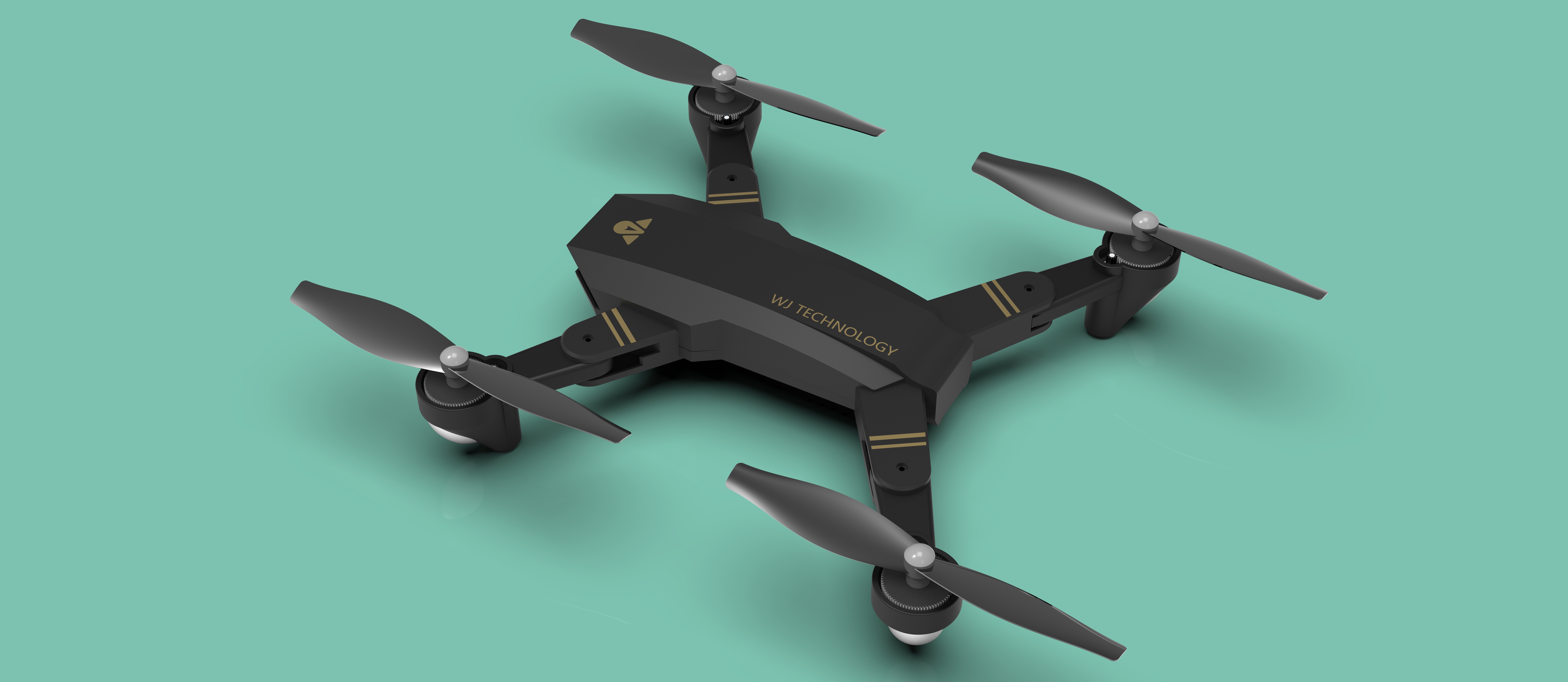 四轴折叠无人机