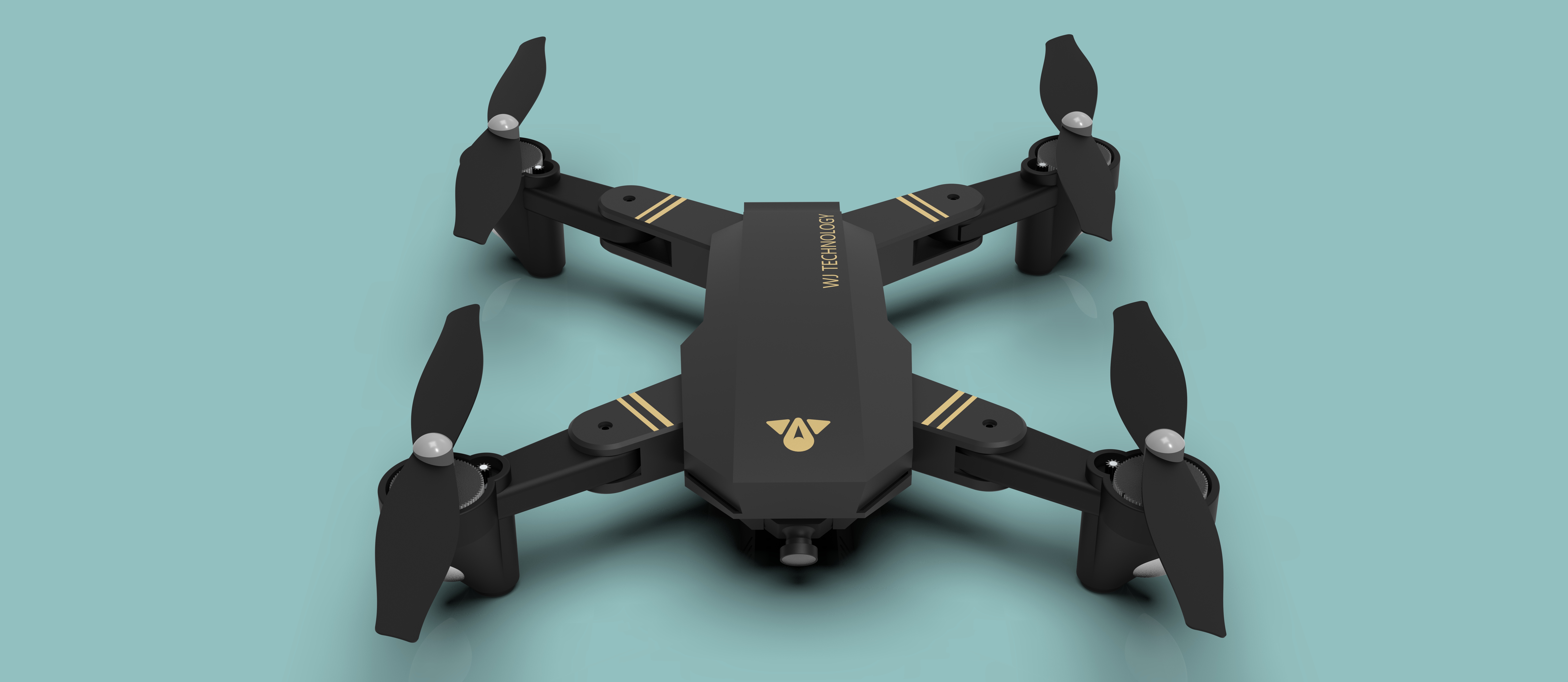 四轴折叠无人机