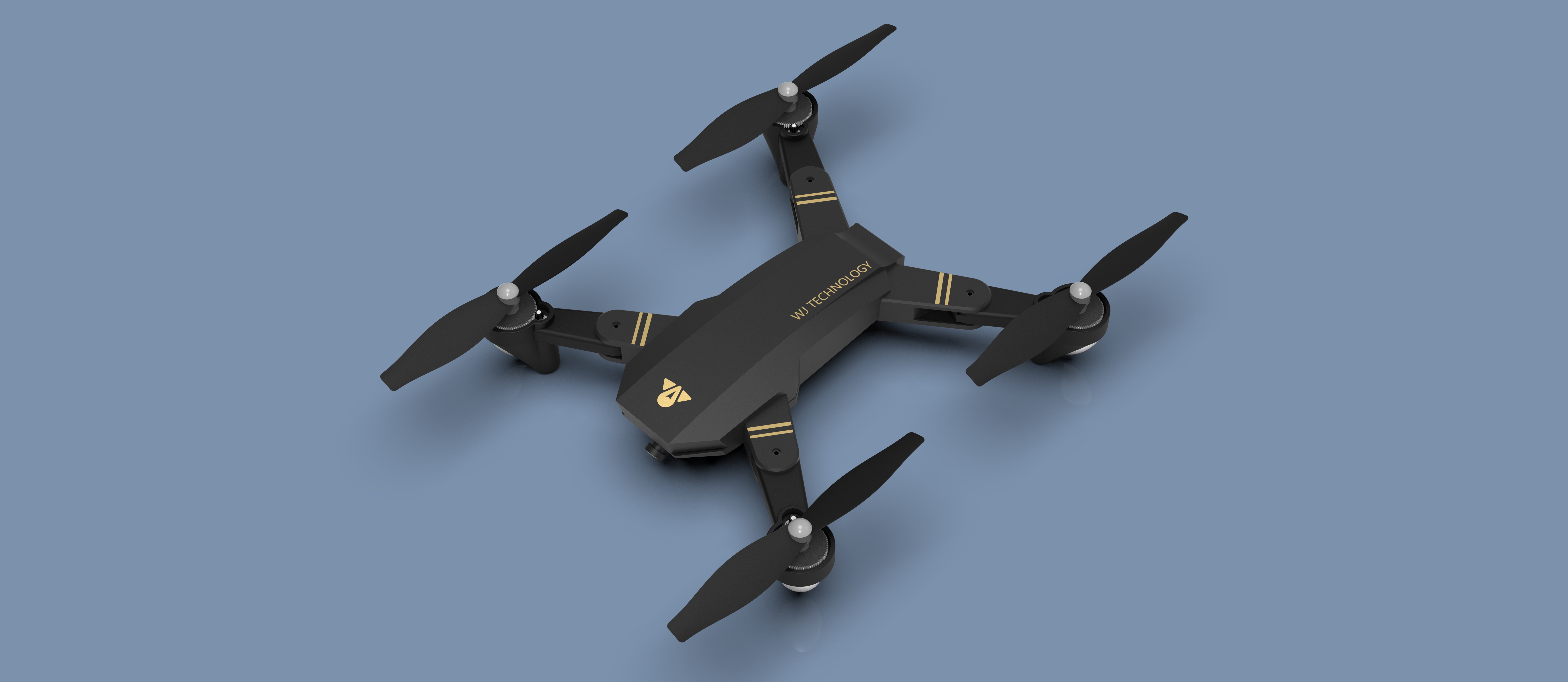 四轴折叠无人机