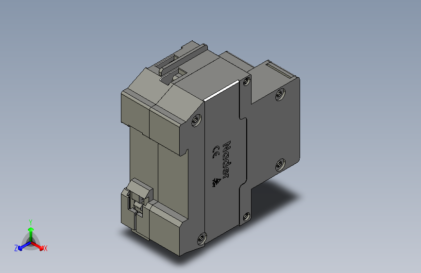 纳德NDB1L-32 GFCI Din安装断路器 主视图