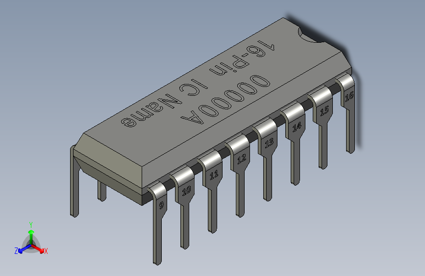 00 BLANK IC 16-Pin