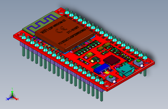 ESP32单片机32D板载天线