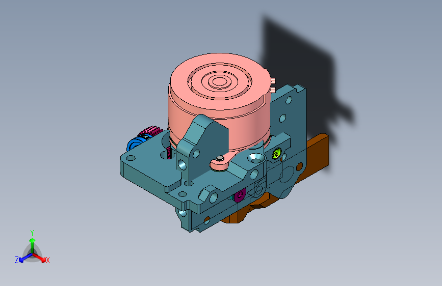 3d打印版挤出机送料机