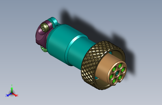 GX12-7P航空插头连接器