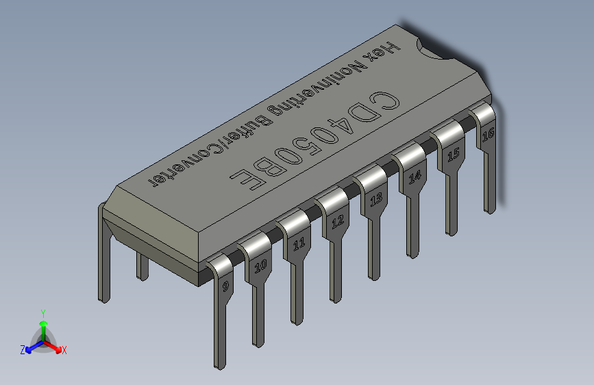 CD4050BE Hex Noninverting Buffer-Converter