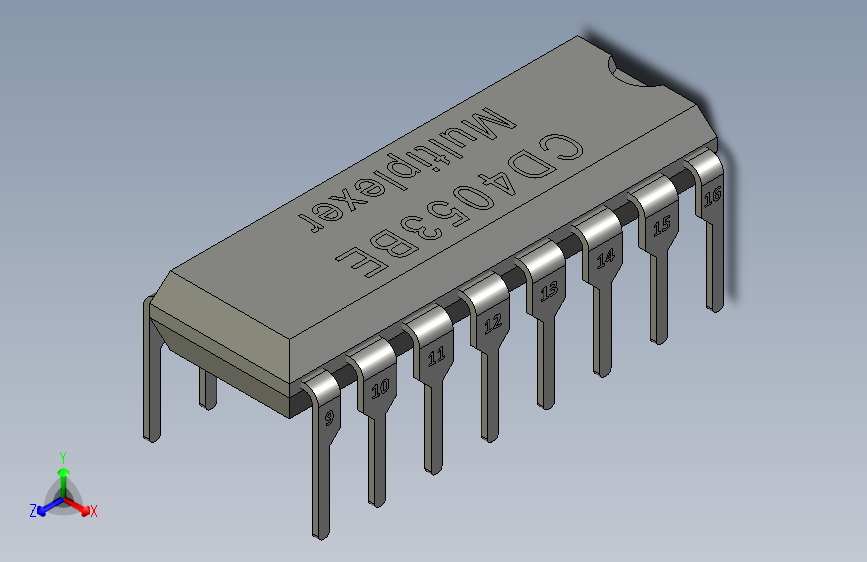 CD4053BE Multiplexer IC