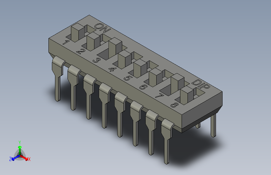 DIP 8 Switch BLACK