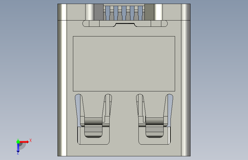 FEMALE_MICRO_HDMI_CONNECTOR 俯视图