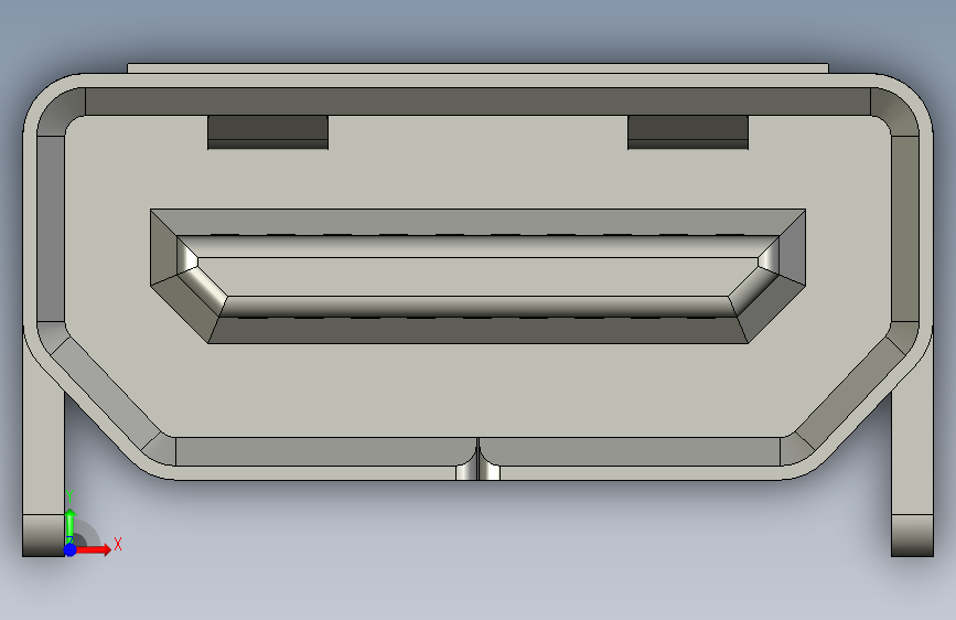 FEMALE_MICRO_HDMI_CONNECTOR 正面视图
