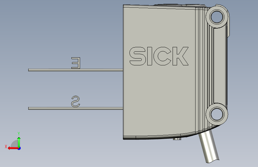GTE10-N1221 漫反射传感器 SICK 背面视图