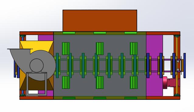 红外线流水线烤箱方案(sw18可编辑+cad)
