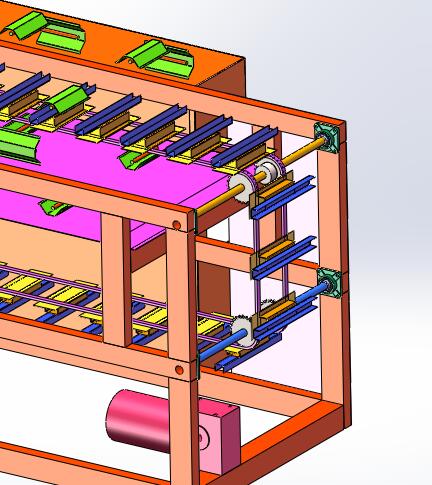 红外线流水线烤箱方案(sw18可编辑+cad)