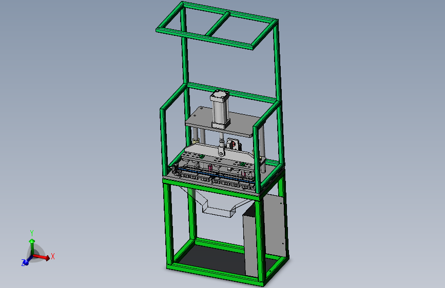 专用冲孔机（sw18可编辑+cad）