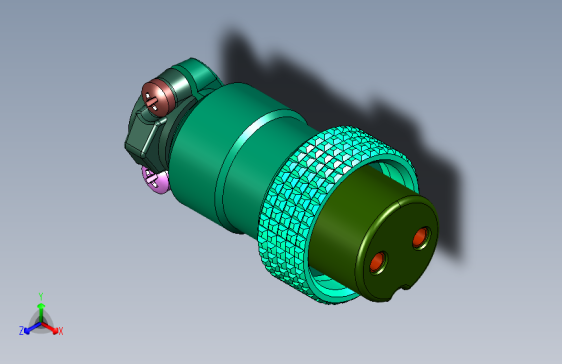 航空插接插件连接器GX20-2芯