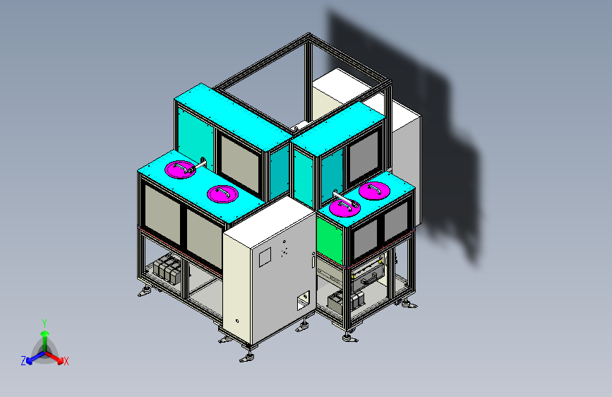 模拟全自动装配设备3D模型