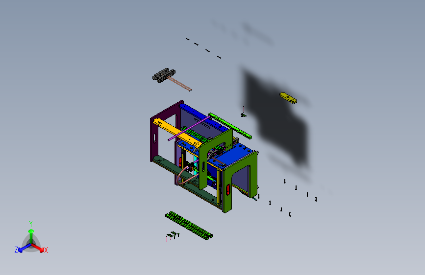 三维几何数模型迷你家用3D打印机