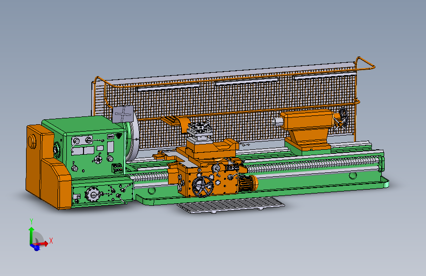 Lathe Machine 1M65车床step
