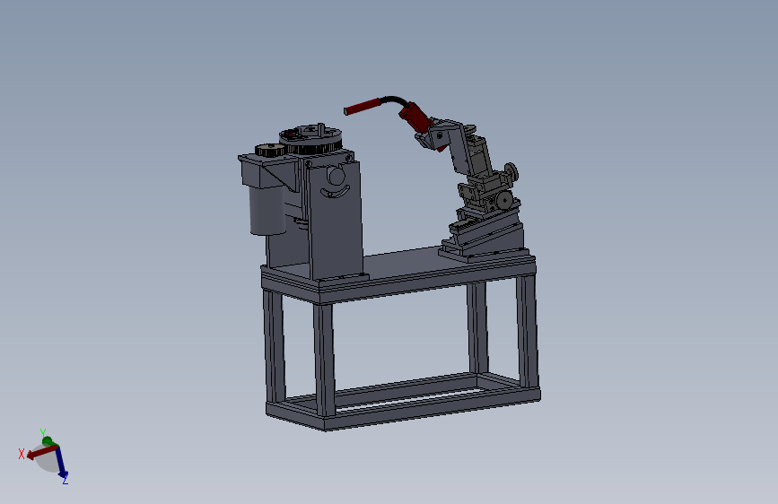 环缝焊机3D+2D+BOM 3D模型sw2016可编辑