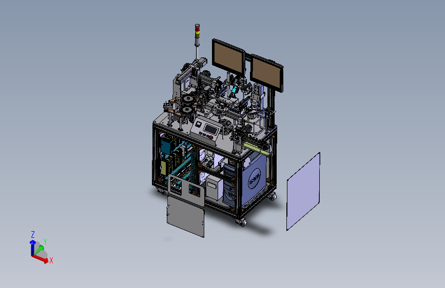 SLV检测涂布加热一体设备 3D模型Inventor2020