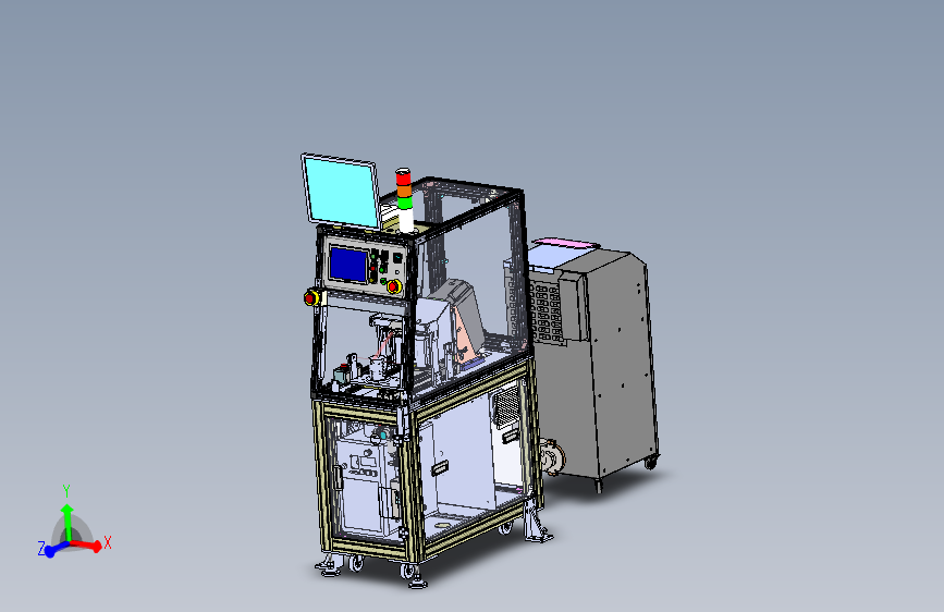二维码激光刻印机 已生产自动化设备 3D模型2018可编辑