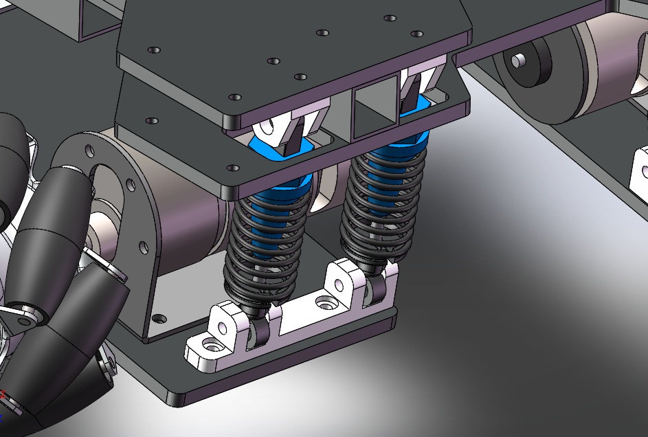 麦克纳姆轮独立悬挂底盘 3D模型含cad图sw2018可编辑