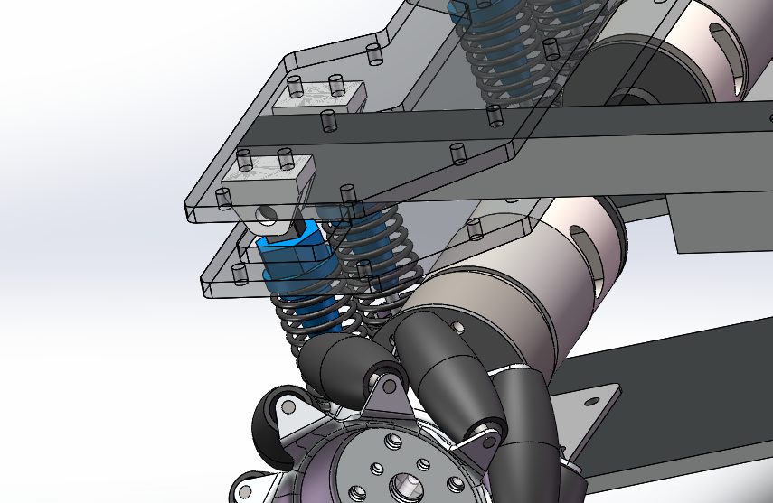 麦克纳姆轮独立悬挂底盘 3D模型含cad图sw2018可编辑