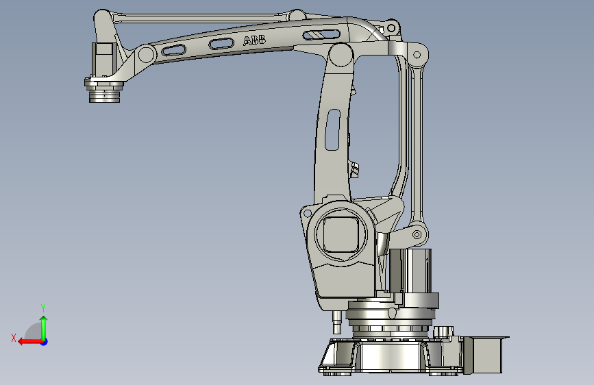 G031327-机器人,IRB+460+110-240+IRC5,ABB=机器人机械臂 背面视图
