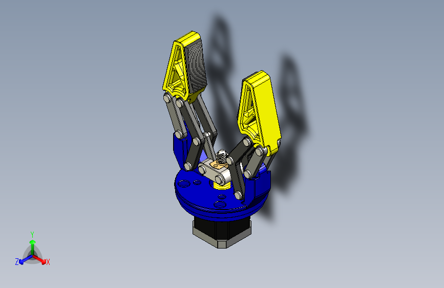 G031483-机器人伺服电机夹爪=机器人机械臂