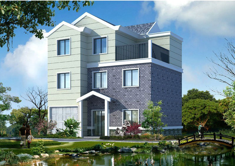 别墅-【三层】效果图、施工图配套301(12.9x11 (13).1)