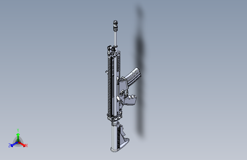 Scar 16步枪参考模型