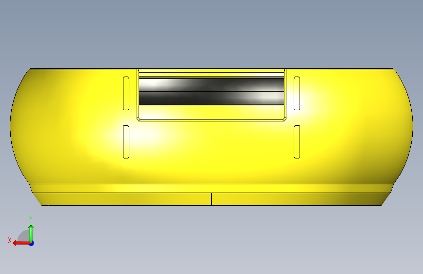 G046243-Donut boat=轮船船体 背面视图