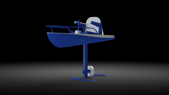 G046297-hydrofoil personal boat (eww)=轮船船体