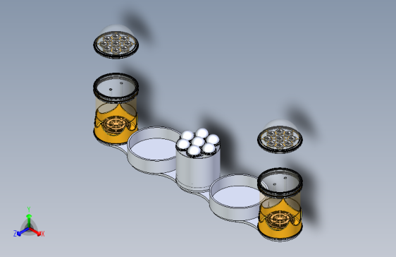 G035263-自主供应水、新鲜食品、电力，并配有废水处理、甲烷气体反应器=机器人机械臂