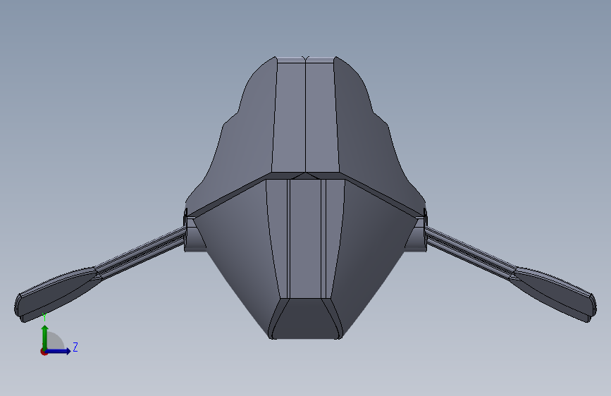 G046429-Row Boat=轮船船体 左侧视图