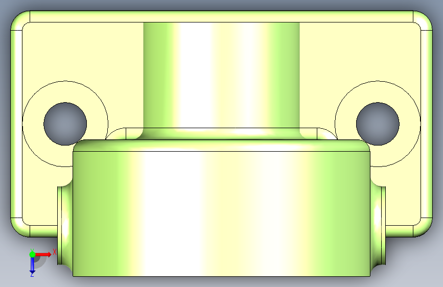 G035361-3D+CAD+Basic+exercise_+Pump+Body_+Cuerpo+de+Bomba_Autodesk+Inventor+Pro=水泵油泵 俯视图