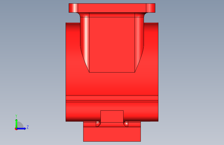 G035364-3D+CAD+基础练习_+泵壳_+水泵壳体_+Autodesk+Inventor+Pro=水泵油泵 左侧视图