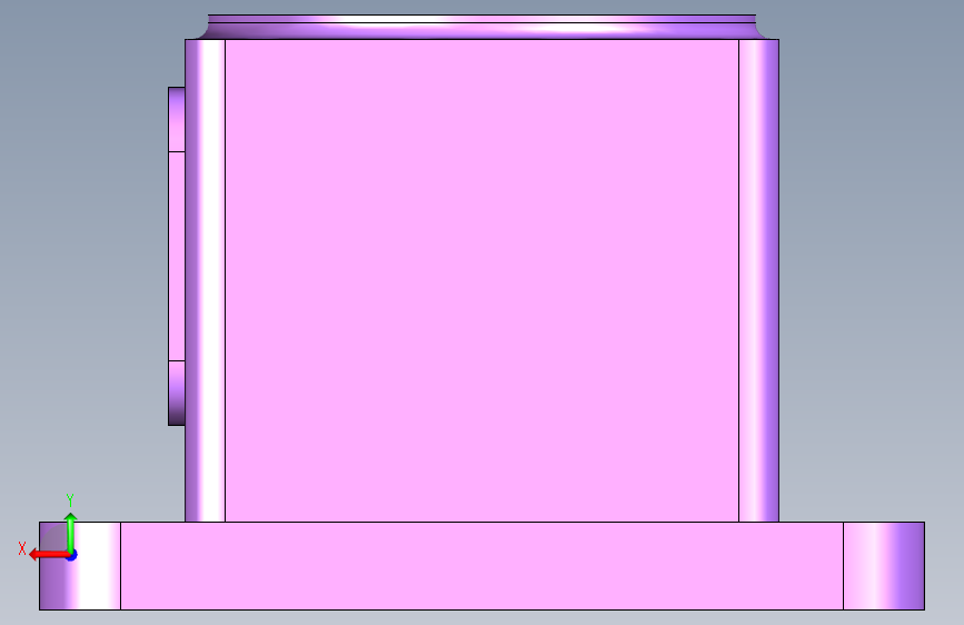 G035366-3D+CAD+基础练习_+箱体和壳体零件绘图建模+-+泵体_+水泵主体_+Autodesk+Inventor+Pro+(1)=水泵油泵 背面视图