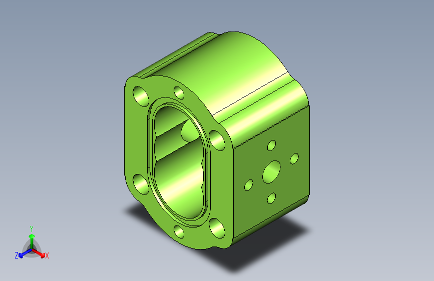 G035372-3D+CAD+基础练习_齿轮泵体_齿轮泵+_Autodesk+Inventor+Pro+(1)=水泵油泵