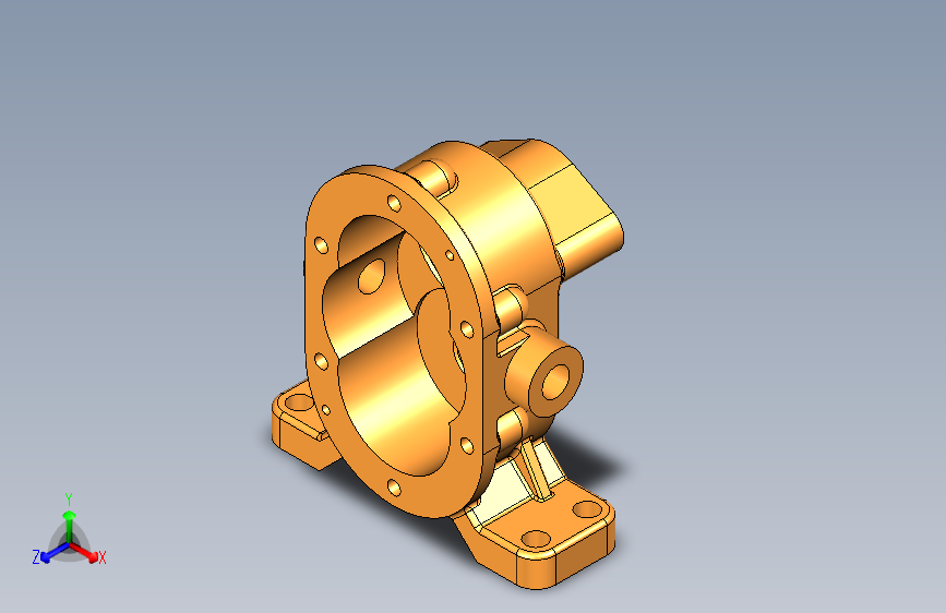 G035373-3D+CAD+基础练习_齿轮泵体_齿轮泵+_Autodesk+Inventor+Pro=水泵油泵